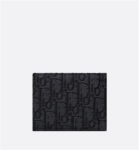 black dior oblique jacquard wallet|Wallet Black Dior Oblique Jacquard.